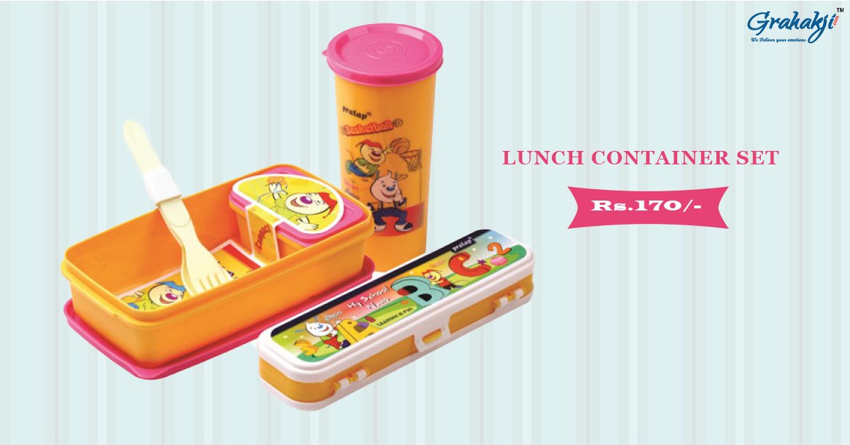 Grahakji's tweet photo. Buy #lunchcontainer set for #kids online at Grahakji
Shop Now: https://t.co/SnL3HuTPPp
#lunchbox #lunchset #schoolkids #onlineshopping https://t.co/hUFZpNjc1v