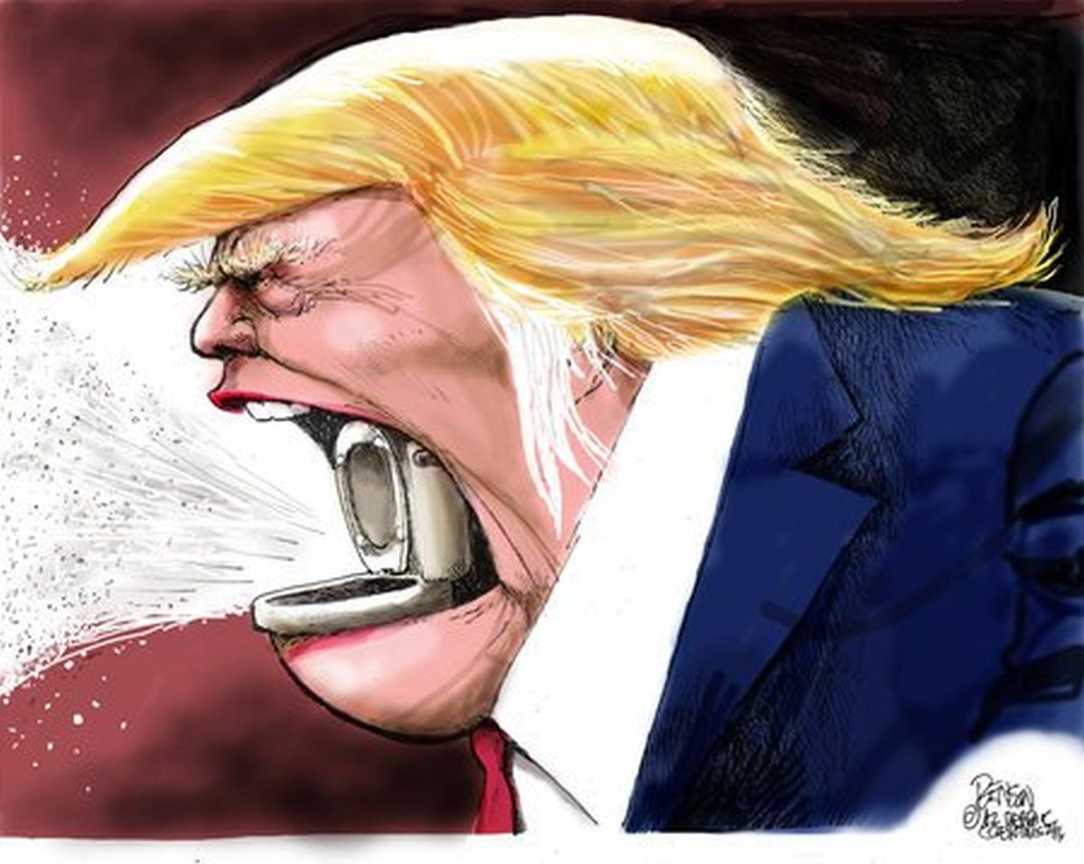 JohnRMoffitt's tweet photo. #LifeUnderTrump #TrumpPhoto #TrumpDoubleChin I do not want #DonaldTrump to yell at me. I know he's very sensitive. https://t.co/6BYgxEJ69p