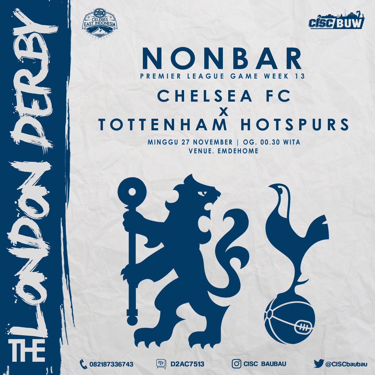 CISCbaubau's tweet photo. Nonbar #GW13 : #CHETOT | Minggu, 27/11/16 Pkl. 00:30 WIB #CFC #ThisIsCISC #CISCBuw https://t.co/0vEg3hs9NE