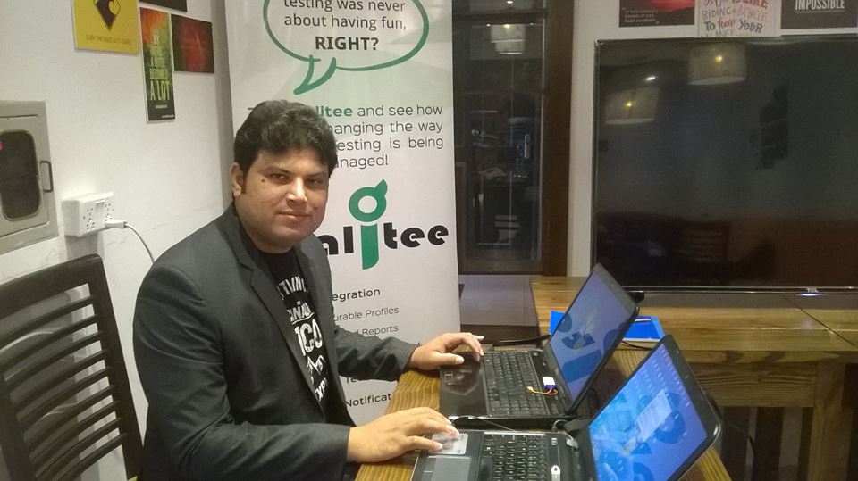 Kualitatem's tweet photo. Khubaib Saeed, our #PerformanceTesting #expert is now starting things off at #KTMTrainings arranged by @Kualitatem #JMeter #training #QA https://t.co/hOmTzHMy1a