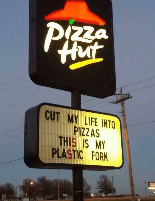 When I go to Pizza Hut with sis