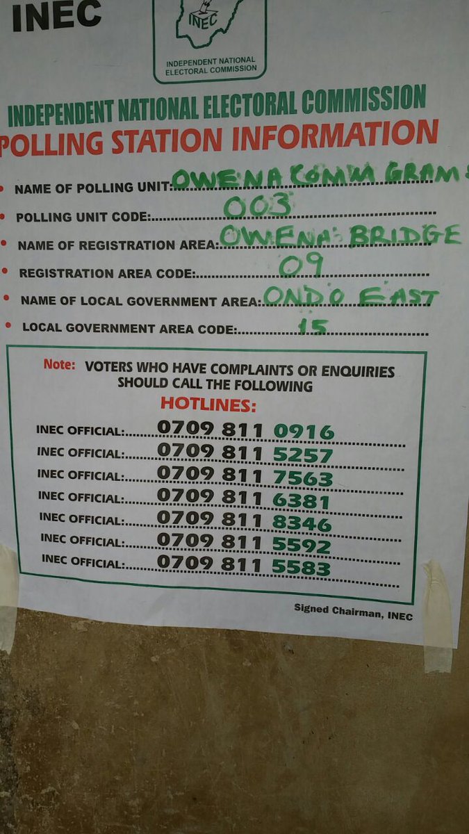 cleenfoundation's tweet photo. At Owena bridge,Ondo East #OndoDecides @inecnigeria @SituationRoomNg https://t.co/p71NeAaHHA