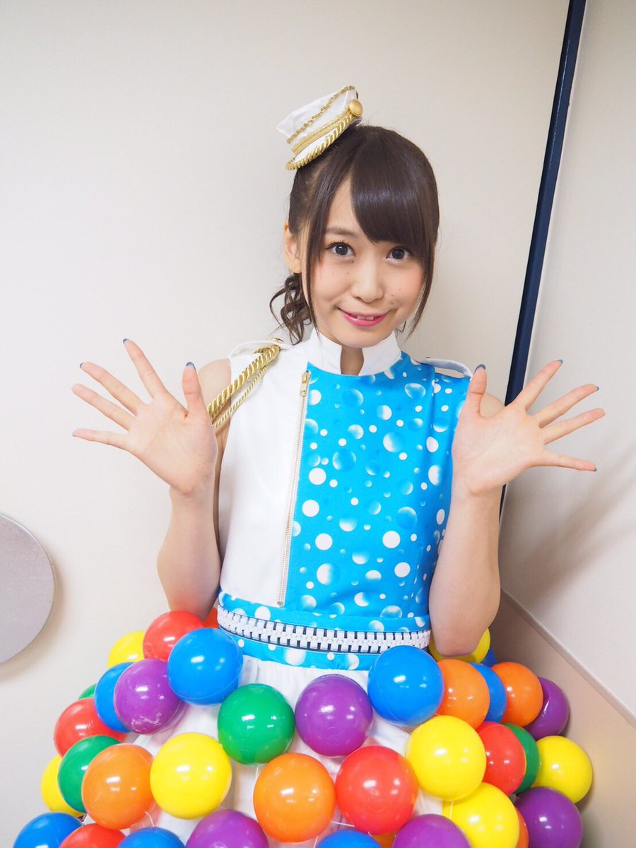 昨日の衣装だよ💙 可愛かったねぇ！！ゴールド！ボール衣装の帽子は