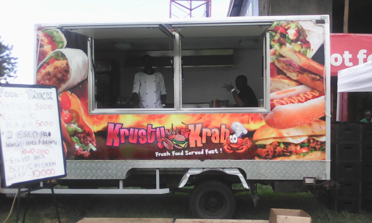 KampalaBeerFest's tweet photo. The @krustykrabft is here!! El- chapo burgers and hotdogs galore! #KBF16 #PartyInColour https://t.co/2Az9n0lIIt