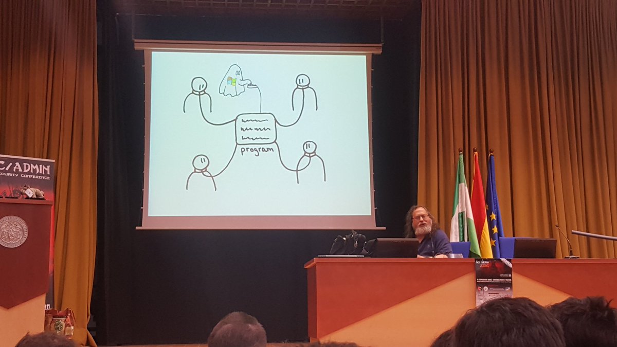 JeFe_RoJo's tweet image. Stallman puro #secadmin2016