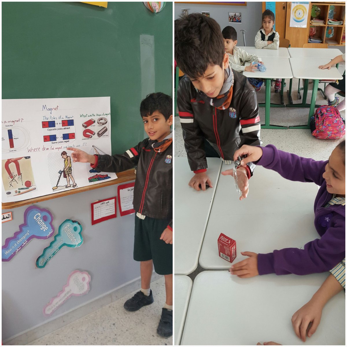 Yasminalou's tweet photo. What an interesting circle time with such an inquisitive inquirer who is interested in magnet!! #inquistivemind #younginquirers @Hhhsinfo https://t.co/uyvUsbK3kW