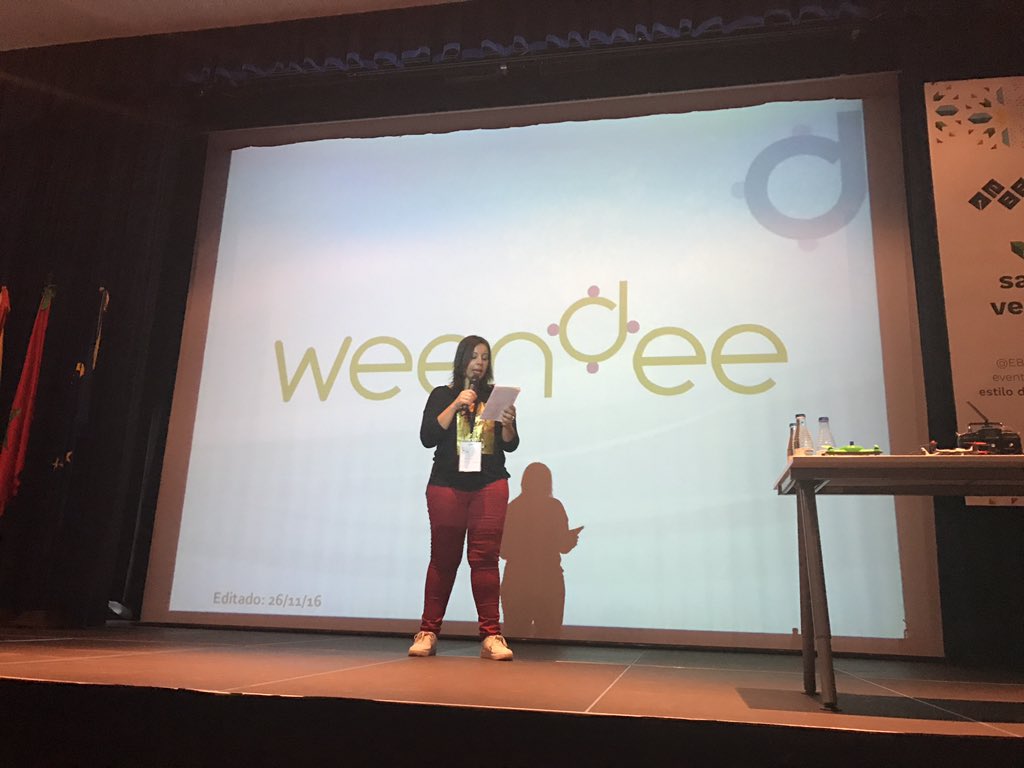 sanfriski's tweet photo. Aquí tenemos a @SaucedoSilv presentando a #Weendee en #verdeEBE #ebe16 @ebe @isersys https://t.co/fEwxgvwauW