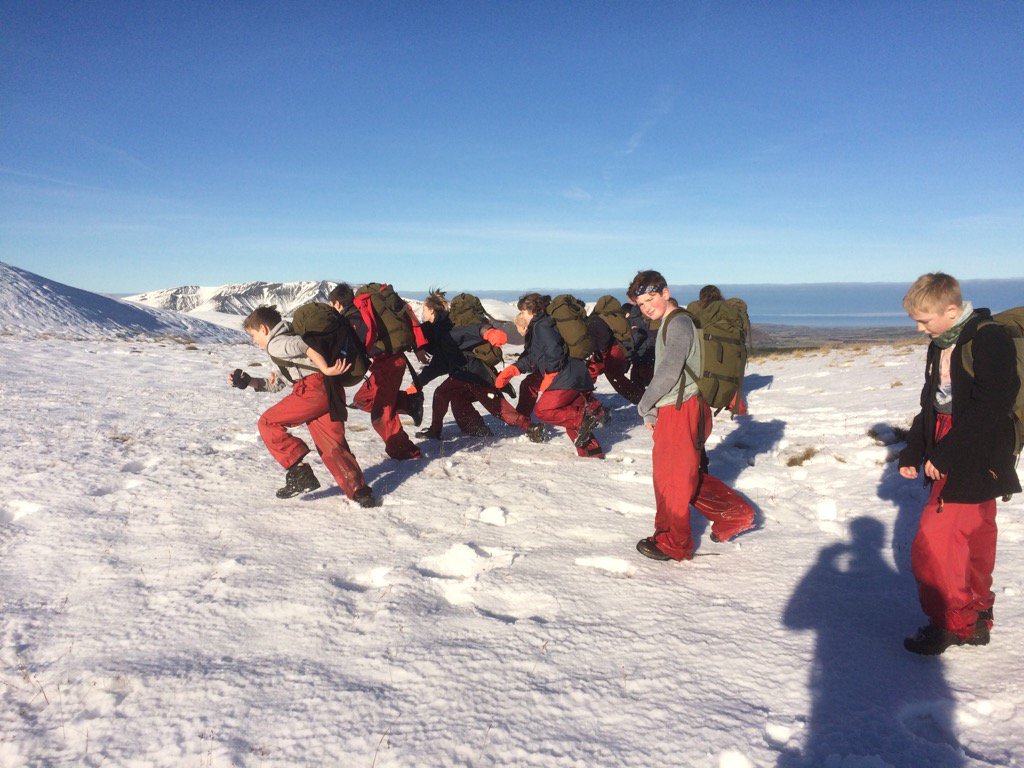 Students from <a href="/stamfordwelland/">Stamford Welland Academy</a> literally racing for the summit today. Huge effort from all <a href="/OutwardBoundUK/">The Outward Bound Trust</a> . Respect