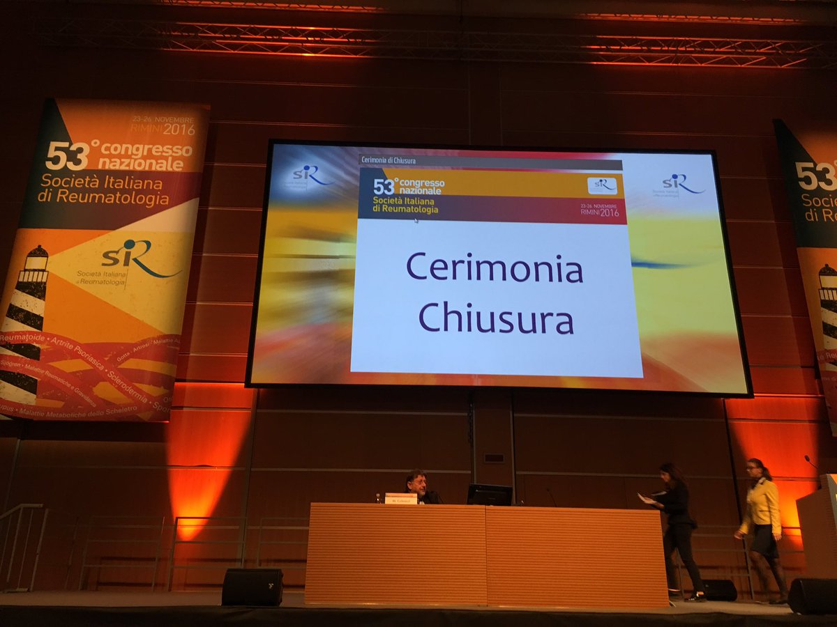 SIRreumatologia's tweet photo. Si chiude #Sir2016 https://t.co/TrmsRqzSDl