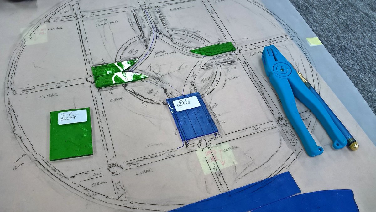 TransparentGS's tweet image. #Ontheworkbench; over the weekend I will be working on restoring a circular stained glass window