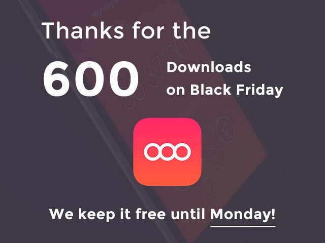 timering_app's tweet photo. Thanks! https://t.co/7g6juJ64Vt Download #free till Monday! #timering #timing #timer #FreeAppoftheWeek #iOSApp #blackfriday #reminder #app https://t.co/MtjVbIJ97x