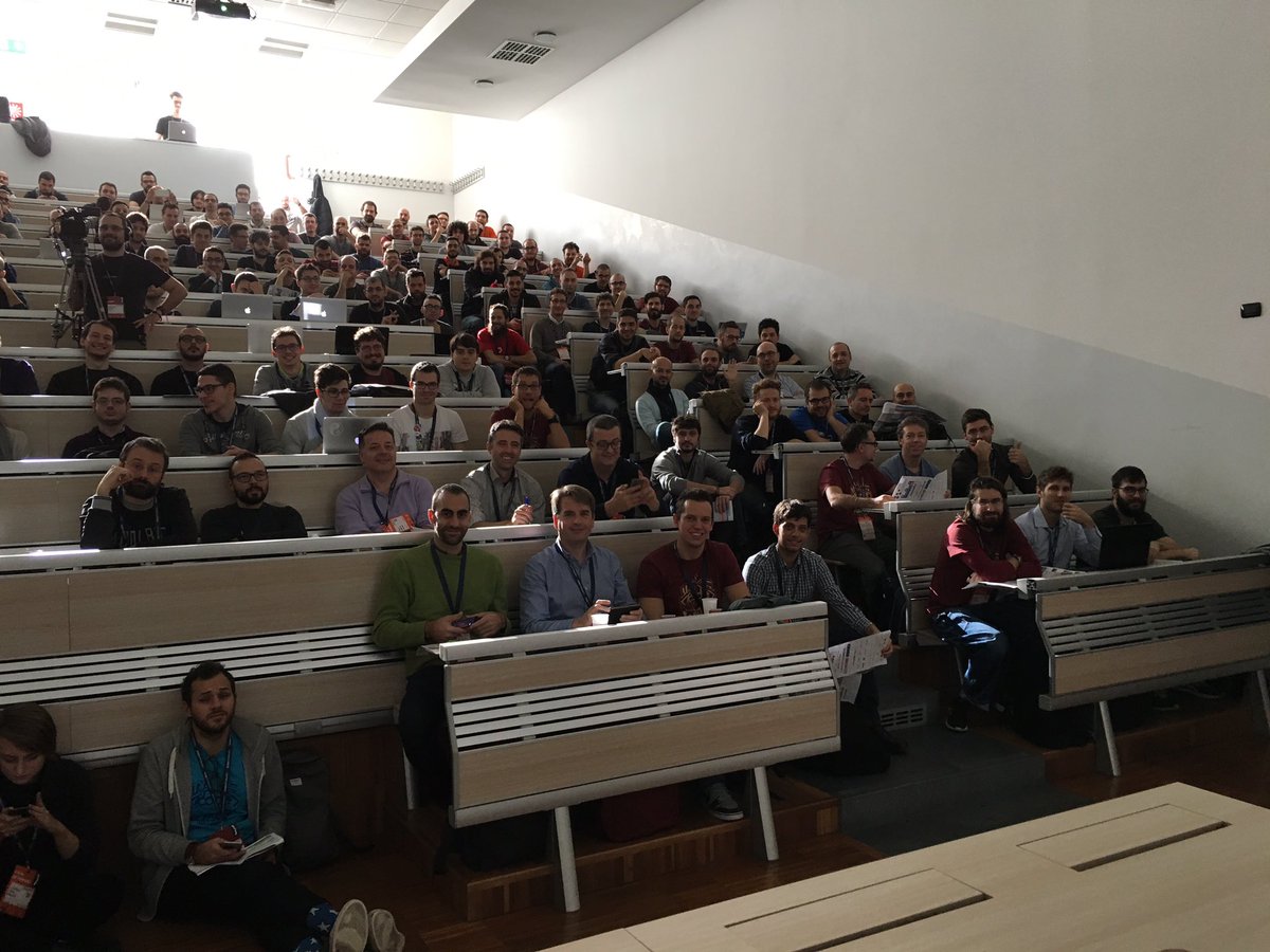 mkheck's tweet photo. Great crowd @CodemotionIT to talk &amp; build #microservices w/@springboot, @springcloud, &amp;@NetflixOSS. 🙂👍 Thanks for participating! /@pivotal https://t.co/sjURAqWUqf