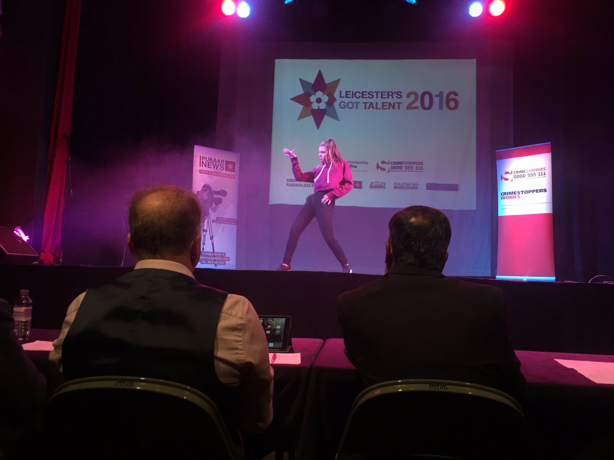 LeicesterGT's tweet photo. Going very well so far, currently Chloe Cameron on stage performing a great dance routine👟#LGT2016 https://t.co/Qk6pnRD8SQ
