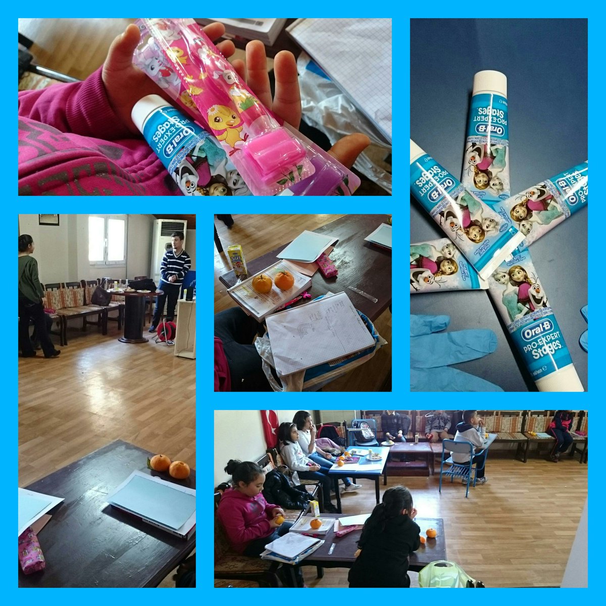 Yça'da bu hafta dersler çalışıldı, mandalinalar yenildi🍊🍊 Dişçi arkadaşımız doğru diş fırçalamayı öğretti, diş macunu-fırça hediye edildi