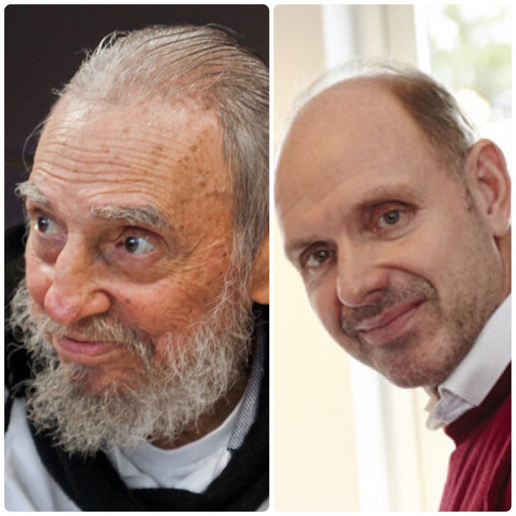 samtidigt's tweet photo. På ålderns höst lämnade Fidel över makten till sin bror och fokuserade istället på att se ut som Thomas Ravelli. https://t.co/1lQs2JhXgi