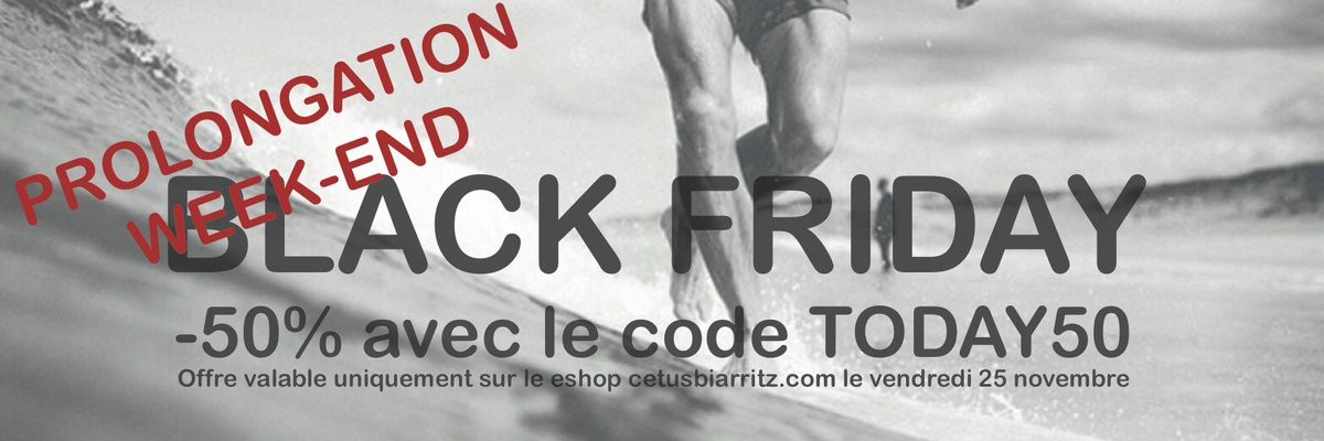 Whoop whoop #blackfriday prolongation! -50% avec le code TODAY50 cetusbiarritz.com ! #wetsuit #surf