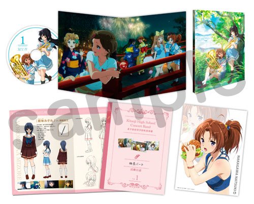 響けユーフォニアム2 第２巻 クリアファイル+イラストコメント京アニショップ特典 響け！ユーフォニアム2】 BD&DVD第2巻京アニショップ！オリジナル特典