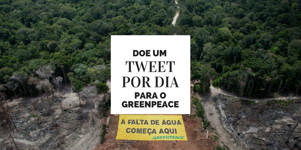 CarolineBrizon's tweet photo. Eu ajudo o @Greenpeacebr doando 1 tweet por dia. #Doe1Tweet! https://t.co/Ix0tAsxd1r https://t.co/O4zRrRfOSt