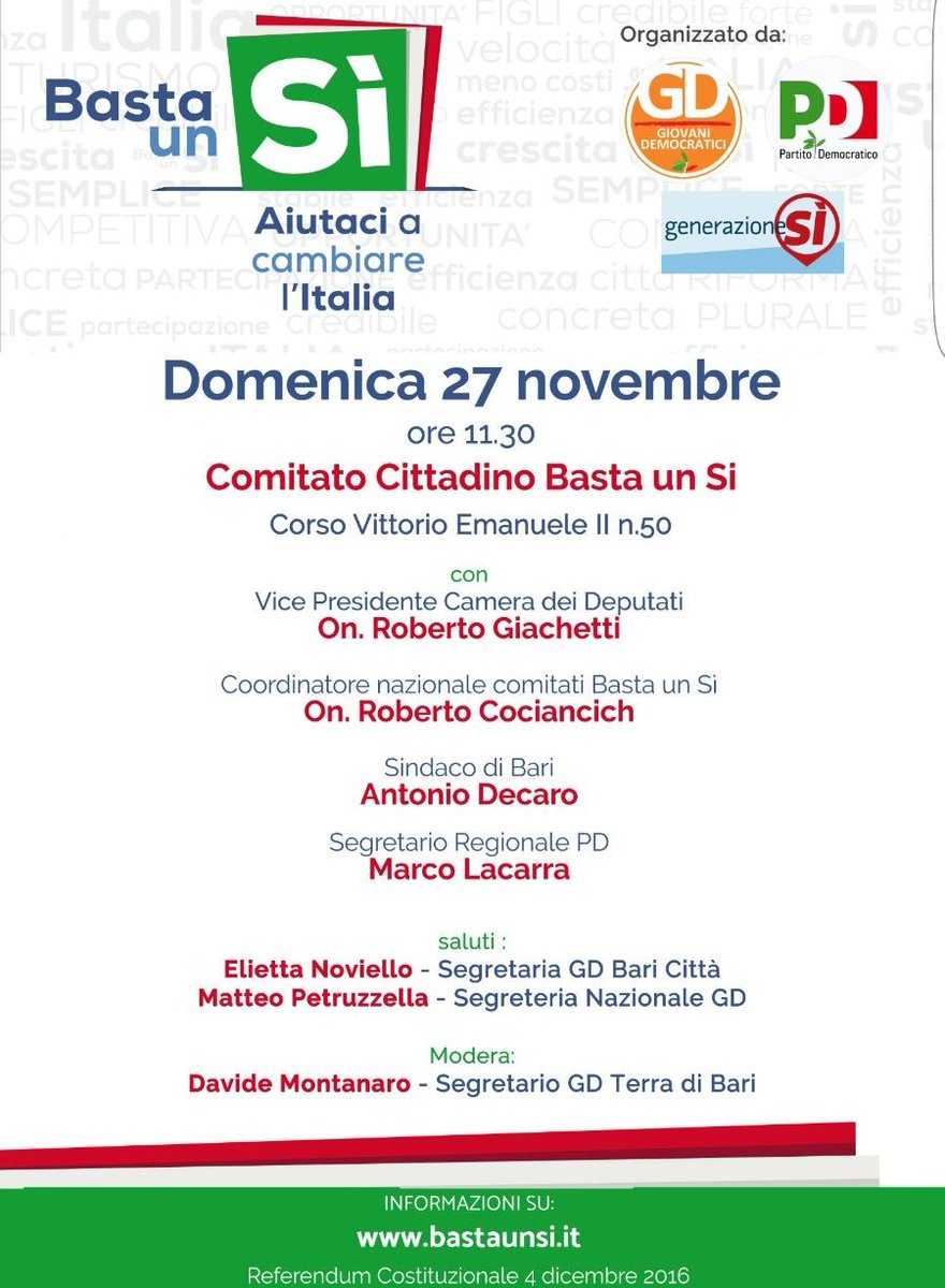 B30Luce's tweet photo. Perché per costruire il futuro ci vuole coraggio ed una semplice parola #SI!! #iovotosi e voi?Confrontiamoci insieme https://t.co/3HvrFLnKDL