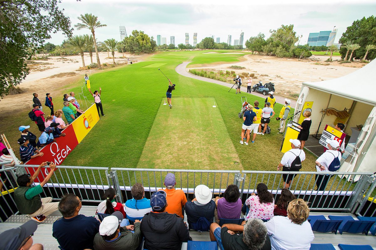 The leaders are away! <a href="/aditigolf/">Aditi Ashok</a> tees off on the first with <a href="/KoerstzMadsen/">Nanna Koerstz Madsen</a> and <a href="/BJMgolf/">Becky Morgan</a> <a href="/QatarLadiesOpen/">Qatar Ladies Open</a> <a href="/DohaGolfClub/">Doha Golf Club</a>