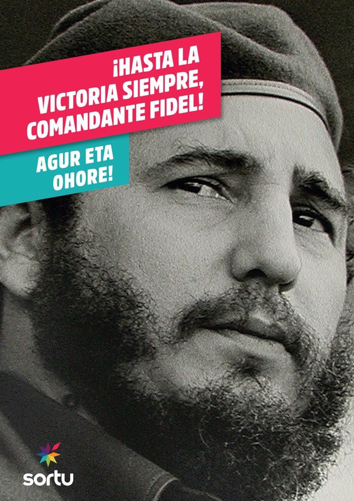 AxularB's tweet image. Agur eta ohore Fidel