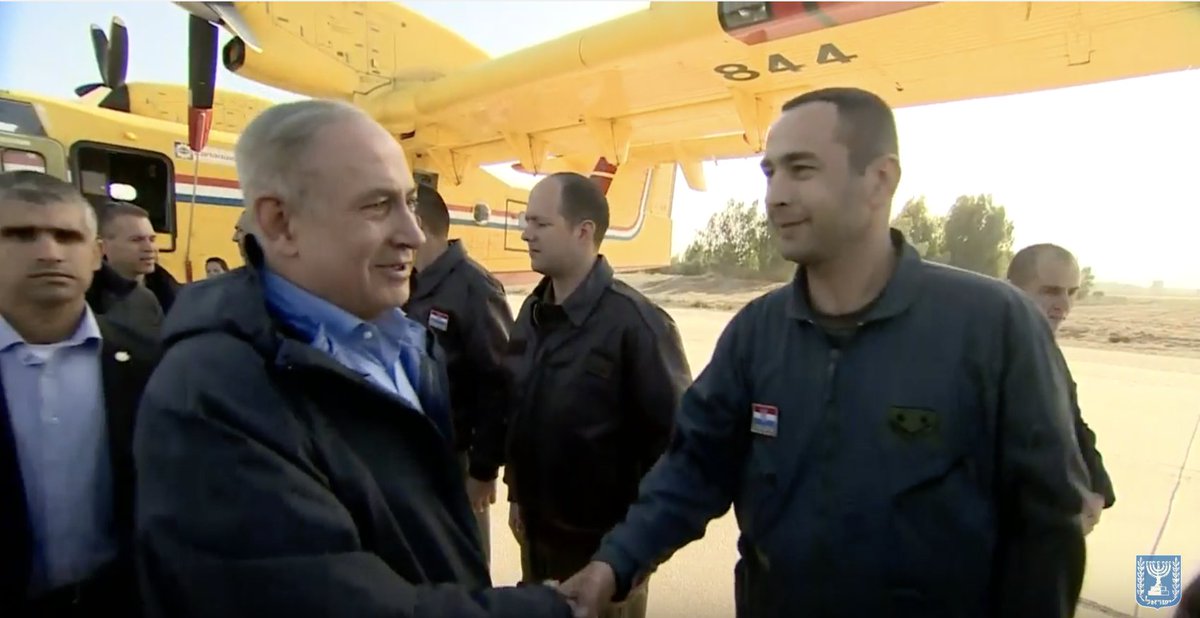 [Israel]PM Netanyahu Visits Hatzor Air Base and Meets Firefighting Air Crews；7newsworld.com/english/