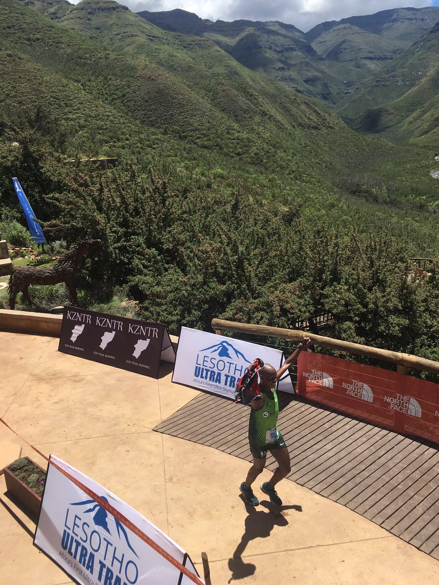 Eric Ngubane wins the 2016 Lesotho Ultra Trail 50k in 5:33:59 <a href="/NedbankRCCG/">NedbankRunningClubCG</a> <a href="/SkyrunningSA/">SkyrunningSA</a> <a href="/LesothoUltra/">Lesotho Ultra</a> #LesothoUltra