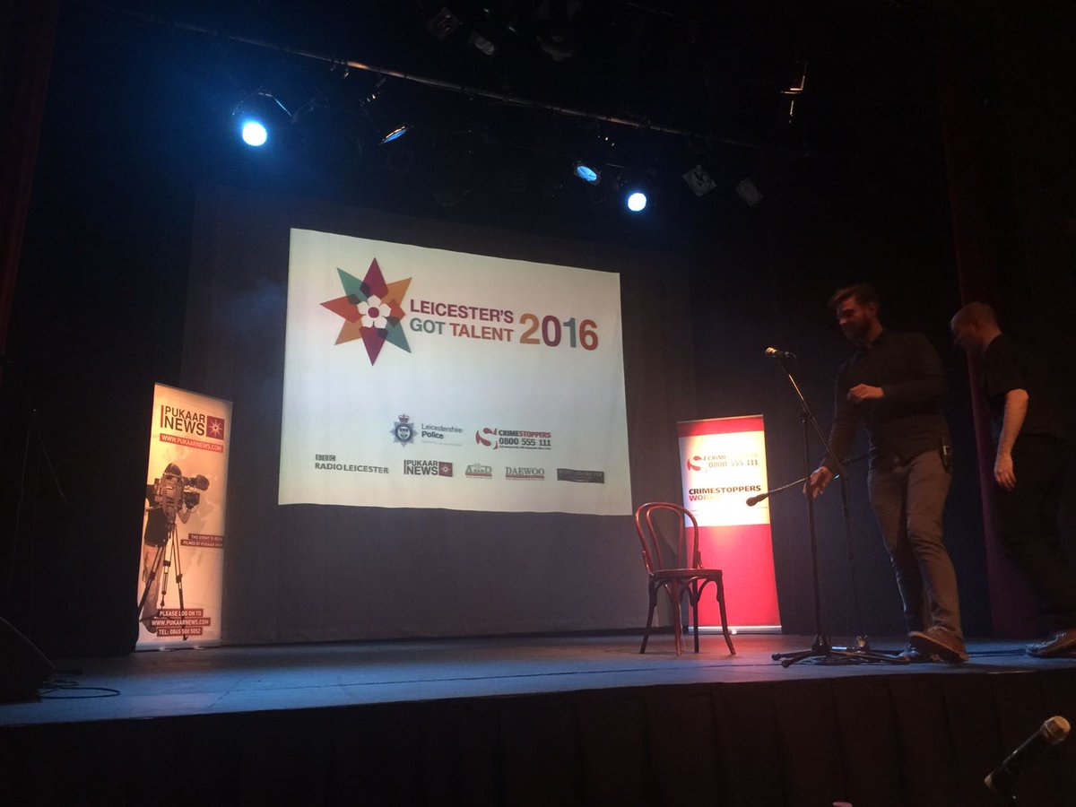 bondadams's tweet photo. Great start to the show, sponsoring Leicester's Got Talent, alongside Constable Simon Cole @CCLeicsPolice @LeicesterGT #LGT2016 #Leicester https://t.co/KXFm7vgkVa