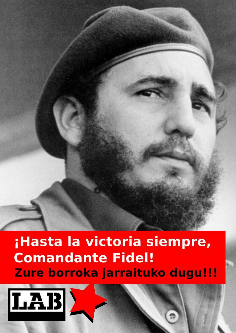 lab_sakana's tweet image. #HastaLaVictoriaSiempre 
#FidelCastro
#AgurEtaOhore
#GoraMundukoLangileria