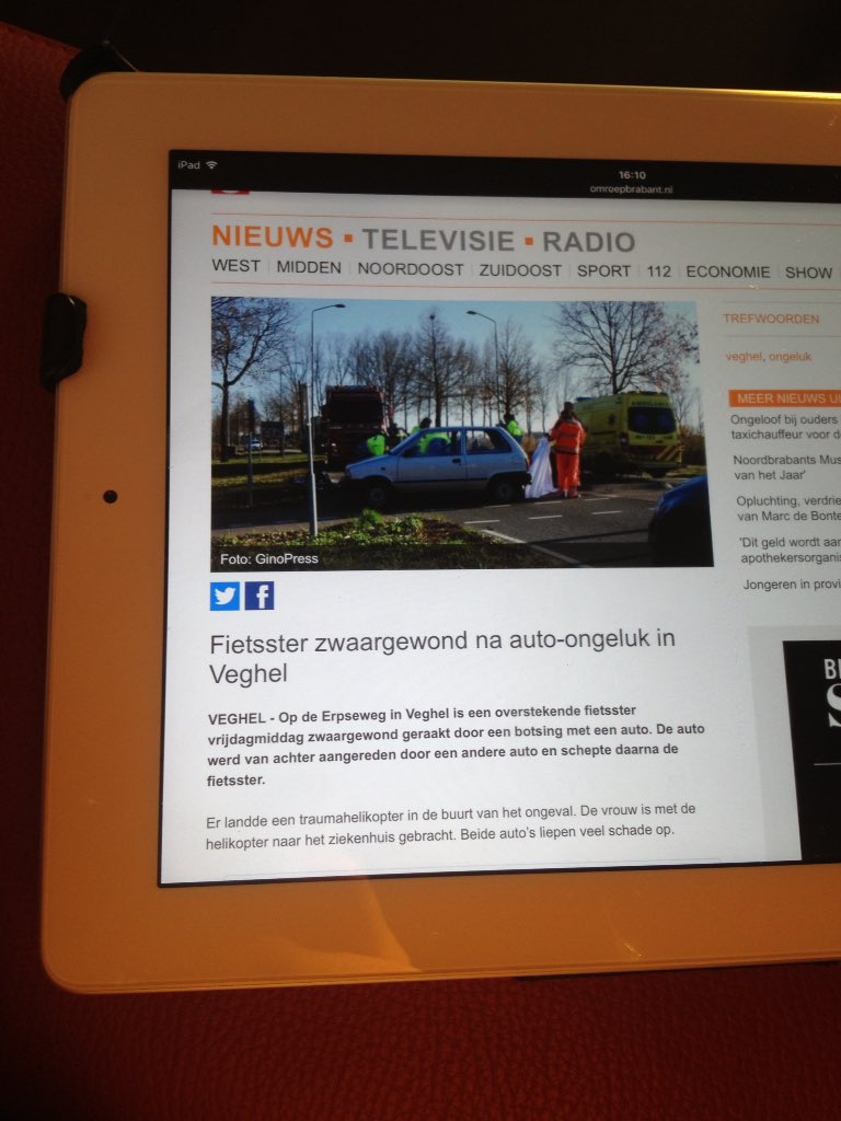 Ben jij getuigen? Neem dan aub contact op met de politie onder het registratienummer 2016260286. kliknieuws.nl/regio/stadskra…