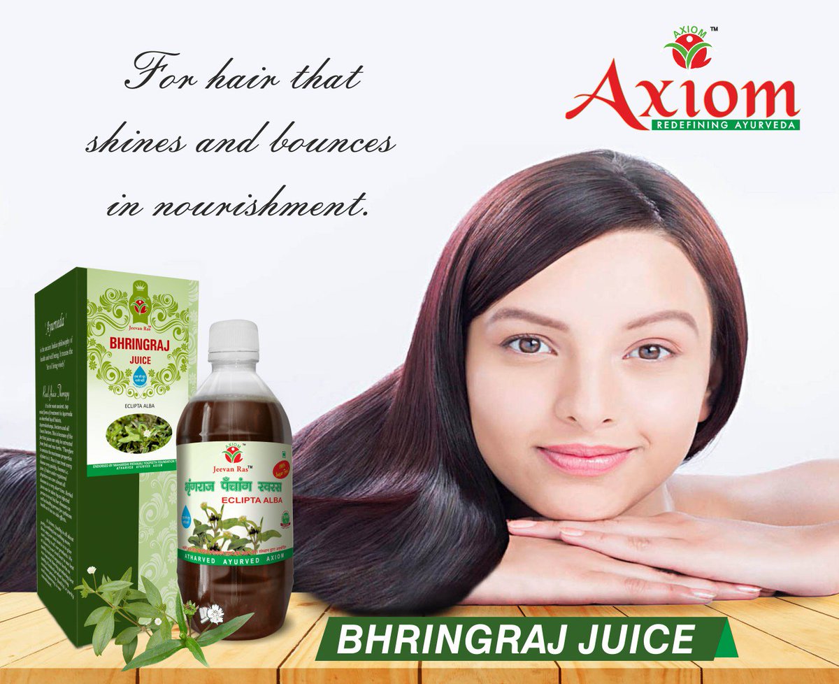 axiom_ayurveda's tweet photo. #Axiom #BhringrajJuice is a herbal remedy for hair problems like #PrematureGreyingofHair, #HairFall, #LossofShine, #LossofNourishment. https://t.co/MwSqaOI1Bv