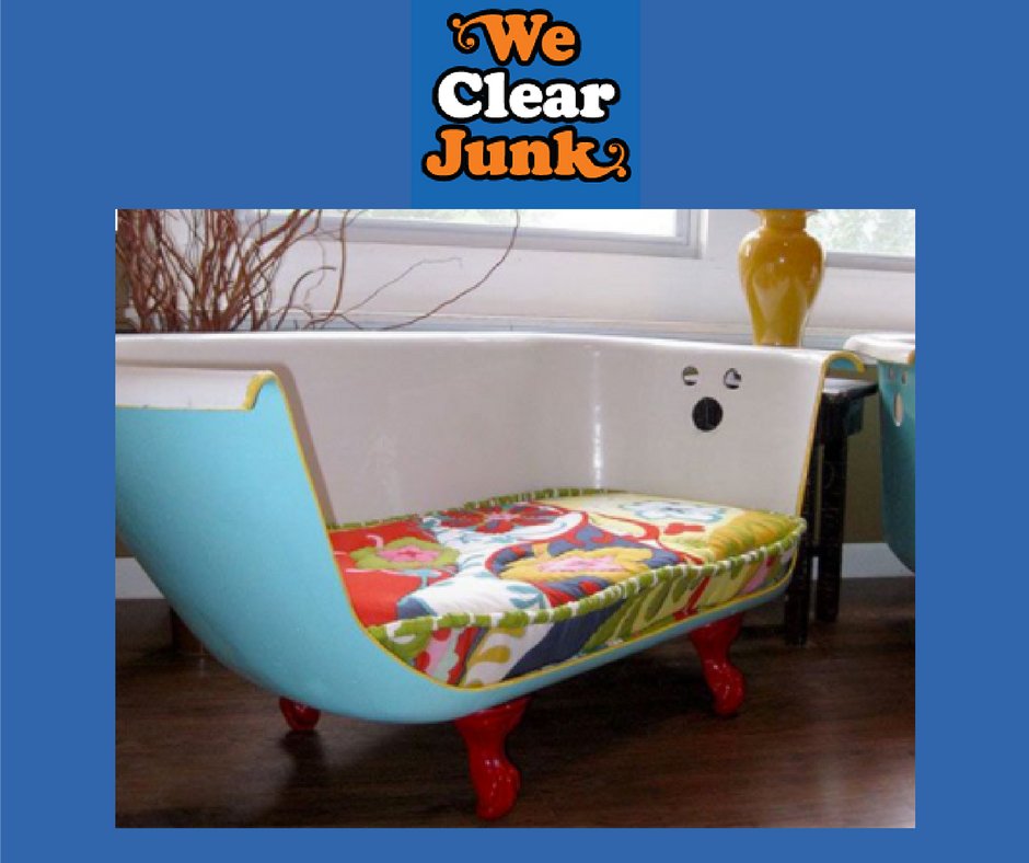 WeClearJunk's tweet photo. Getting rid of your old bathtub? Here's some inspiration for a #DIY project this weekend. 

#WeClearJunk #Upcycle ♻ https://t.co/gm1dNqksUO