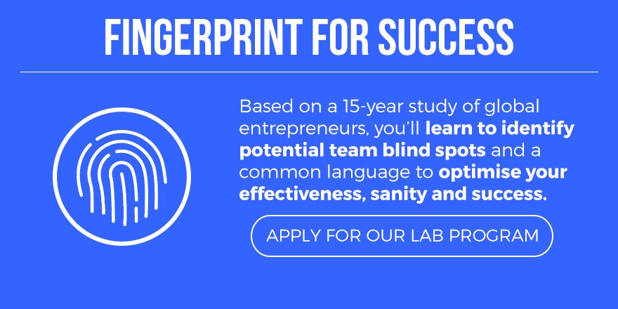 Discover your unique fingerprint for success and learn to identify potential team blind spots. Apply now: ow.ly/6qpz306xsvF