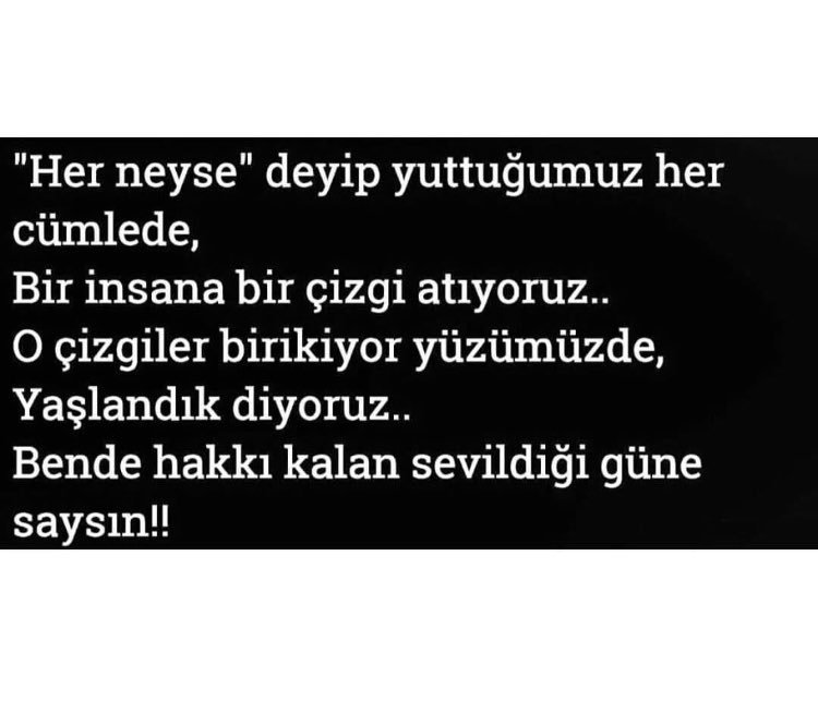 Söyleyeceklerim bu kadar!