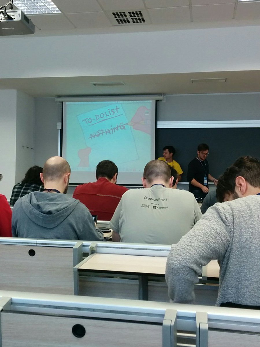 PaoloMonkey's tweet image. Waiting for @MattiaNotFound&apos;s talk... #Codemotion2016