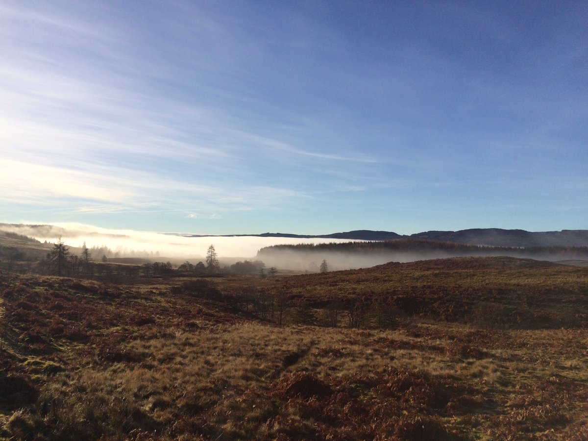 Up on the Atholl Estate today off-roading. After predictions of heavy fog, we've been blessed by this. #epiclandscapes