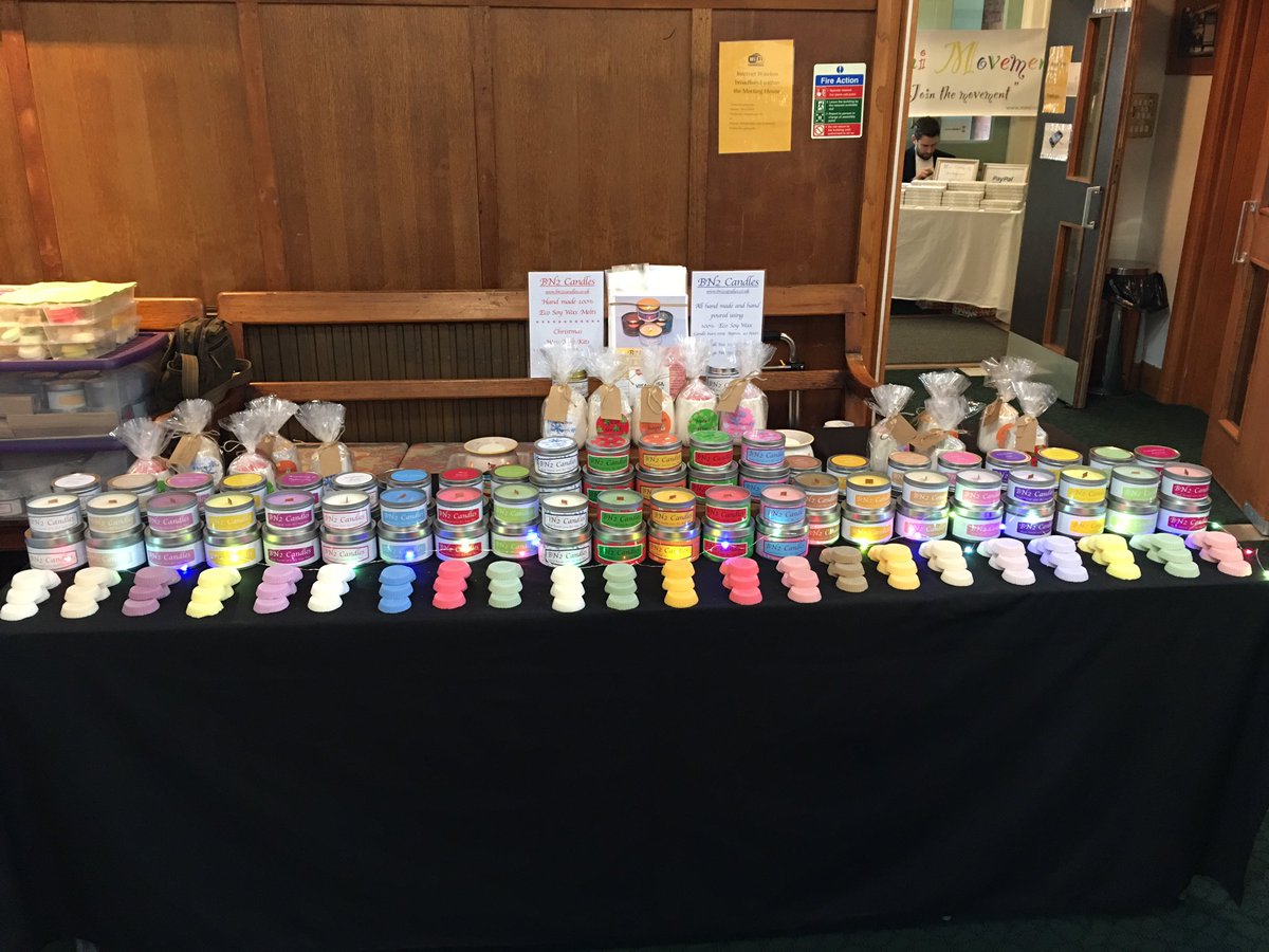 BeNaturalCandle's tweet photo. Craft Fair @ Friends Meeting House Brighton 😊🎄🕯 https://t.co/0HeLsJSaxt