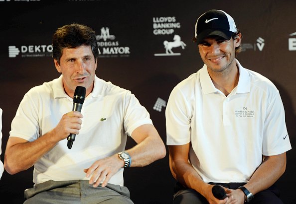 PulaGolf's tweet photo. #ON2016 by Pula Golf, a mitad de recorrido, + igualdad imposible -92 @Jose_Maria_Olaz @RafaelNadal realmente maravilloso #Golfforagoodcause https://t.co/55YKPmudbN