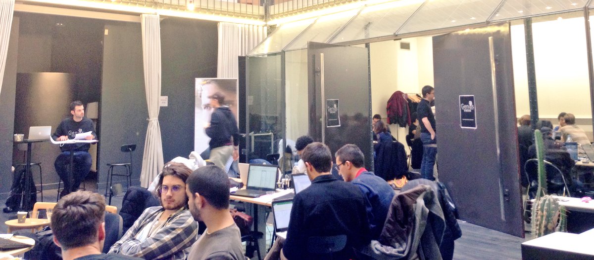 EffiSciency's tweet photo. Ils ont survécu à la nuit ! #data #datascience #datamining #hackathon #HackGenius16 @EYFrance @Cap_Digital @ENSAE_Paristech @EffiSciency https://t.co/wTfILEiLgv
