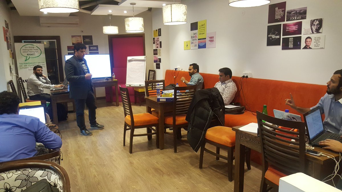 Kualitatem's tweet photo. #PerformanceTesting workshop by @Kualitatem is underway with MCB Bank's #QA Resources - #KTMTrainings #JMeter #Training #workshop #testing https://t.co/5ZWA1U78LM