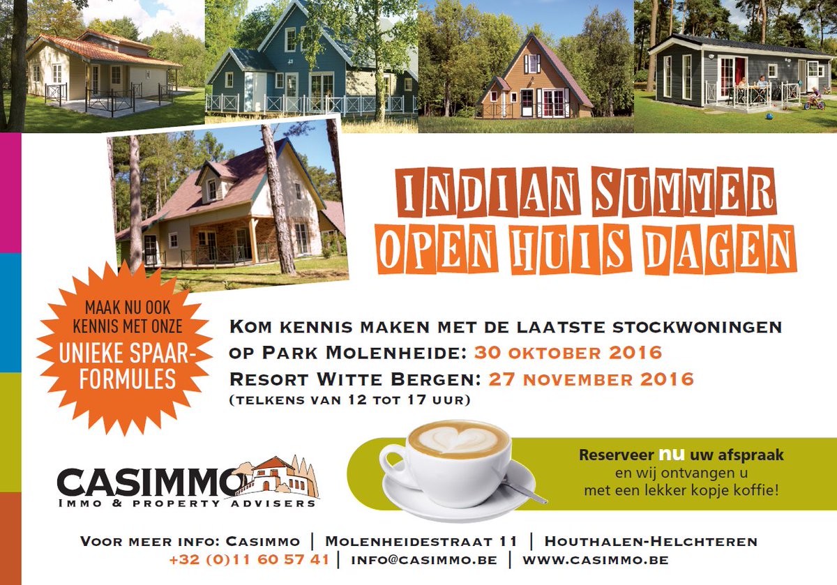 BCasimmo's tweet photo. Morgen, zondag 27 november is het open-huis op Resort Witte Bergen, van 12:00 tot 17:00 uur #iedereenwelkom #realiseeruwdroom https://t.co/X0oYdPQcol