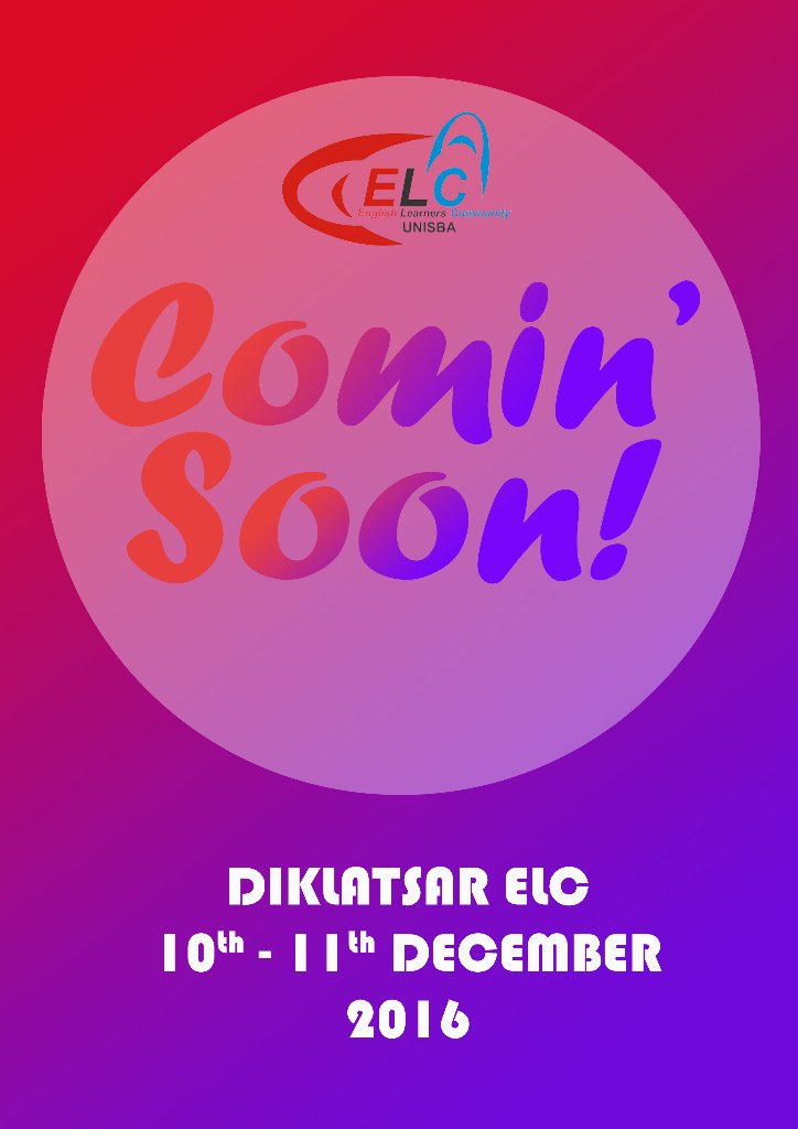 Hello guys, for those who have paid for the diklat, don't forget to save the dates which is 10-11th of December 2016