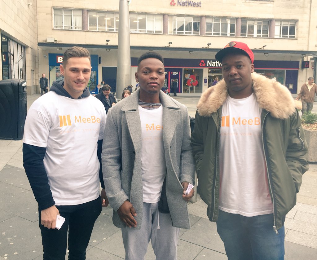meebeuk's tweet photo. MeeBe is in the city centre showing you how @meebeuk can help you shop! #LetMeeBeMe https://t.co/ferCBsBKBZ
