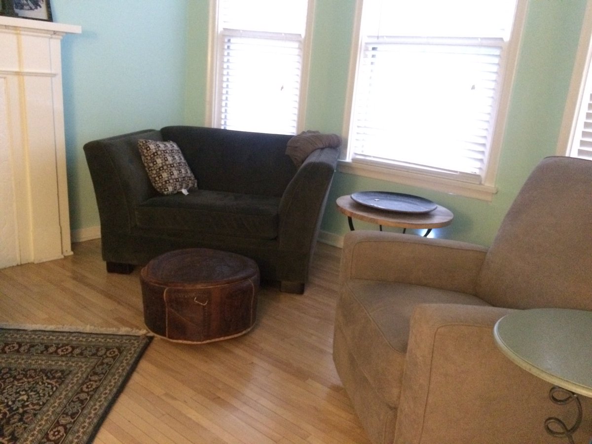 The comfy chair: also works for THE FEVER (but so does a folding chair). Until Dec.11! Book at tn6.ca/now-playing #yegtheatre #yegarts