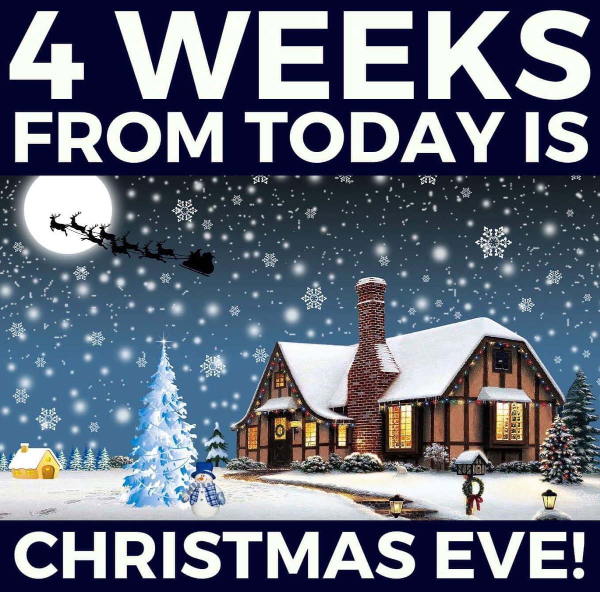 Today is...
🎅⭐️🎅⭐️🎅⭐️🎅⭐️🎅⭐️🎅
4 WEEKS TO CHRISTMAS EVE
🎅⭐️🎅⭐️🎅⭐️🎅⭐️🎅⭐️🎅