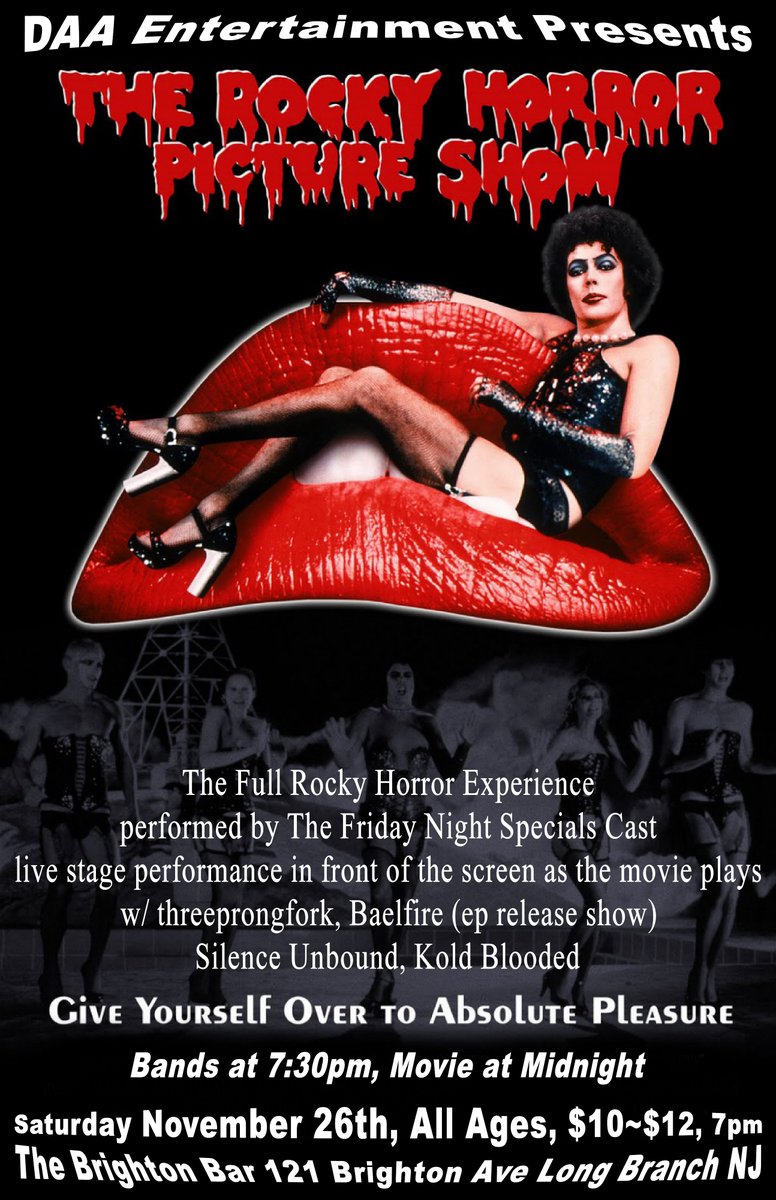 DAA_Concerts's tweet photo. Tonight at Brighton Bar @FNSRockyHorror @BaelfireBand @SilenceUnbound @koldbloodedband
All info: https://t.co/8vpUkJd4Pd https://t.co/vSzObcNpn9