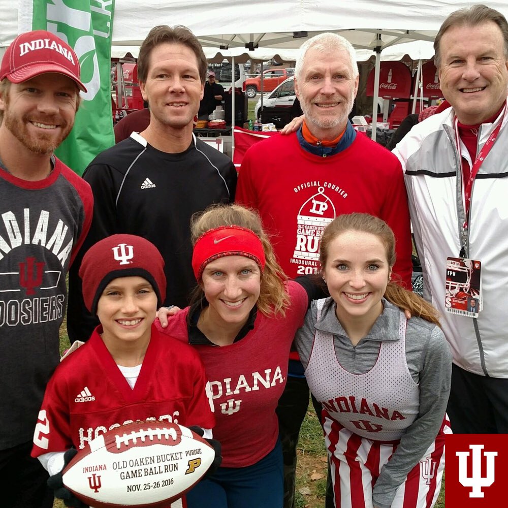 IUHoosiers's tweet photo. After 121 miles, the #BucketGame ball made it to Hoosier Village! #GameBallRun https://t.co/R0dUwxXPTs
