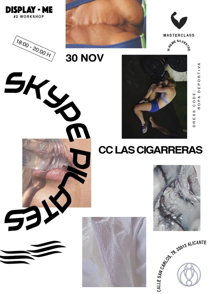 _MReme's tweet photo. TE ESPERO EN TOP Y LEGGINS 

SKYPE PILATES

DISPLAY-ME | 30 NOV | @LasCigarrerasCC 

OS INVITO A BEBER AGUA @PPS_PPS_ . 
@DianaPebbels https://t.co/7G9Dy2mUXm
