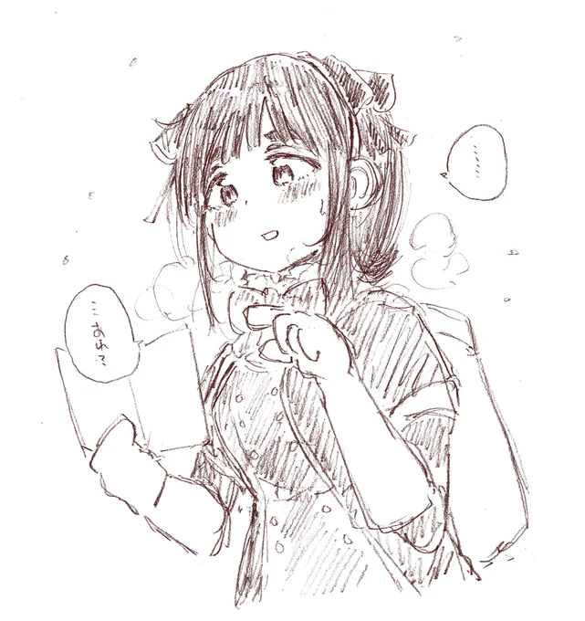 雪の中の春香さん 