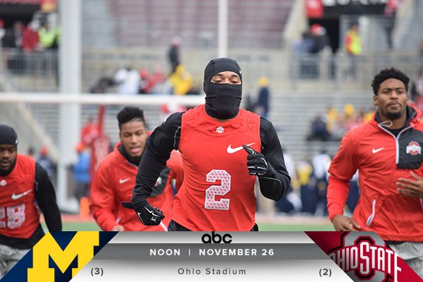 OhioStAthletics's tweet photo. Lock in on GAMEDAY LIVE for complete coverage of the 113th edition of THE GAME! 

Now 🆙 at https://t.co/He7w8aQLnY 

#GoBucks #BeatTTUN https://t.co/pjuTnwqX7s